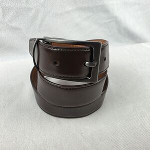 Nordstom Men's Brown Leather Belt 1.25" Wide 35" Total Length